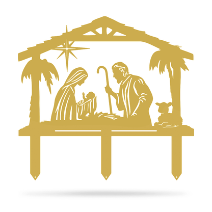 Garden Art - Nativity Scene