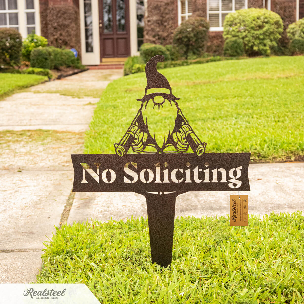 Garden Art - No Soliciting Gnome
