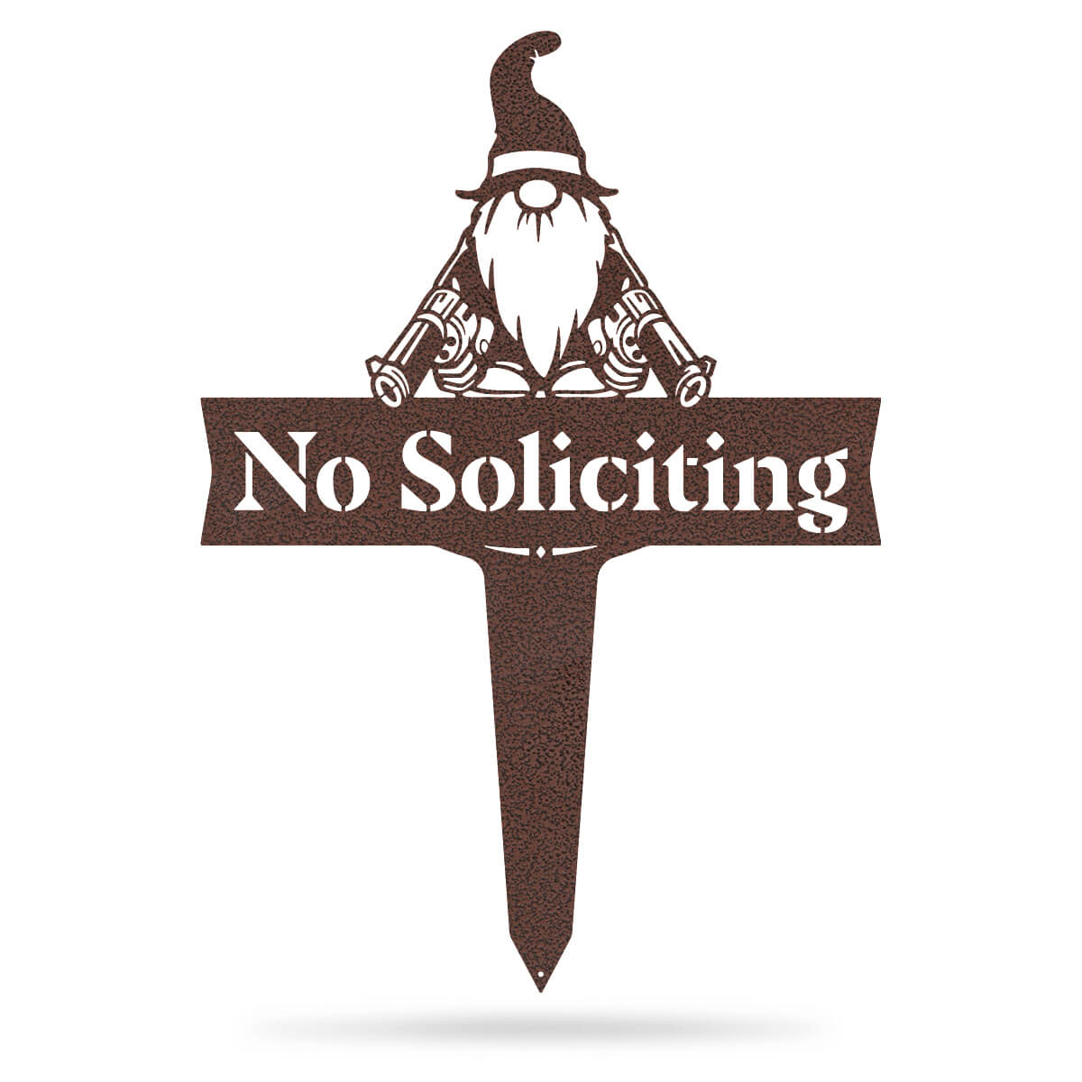 Garden Art - No Soliciting Gnome