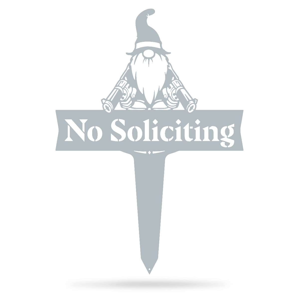 Garden Art - No Soliciting Gnome
