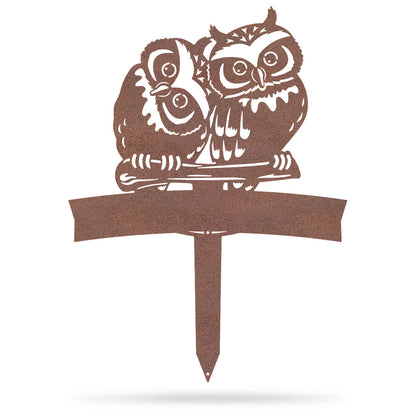 Owl Monogram Yard Sign