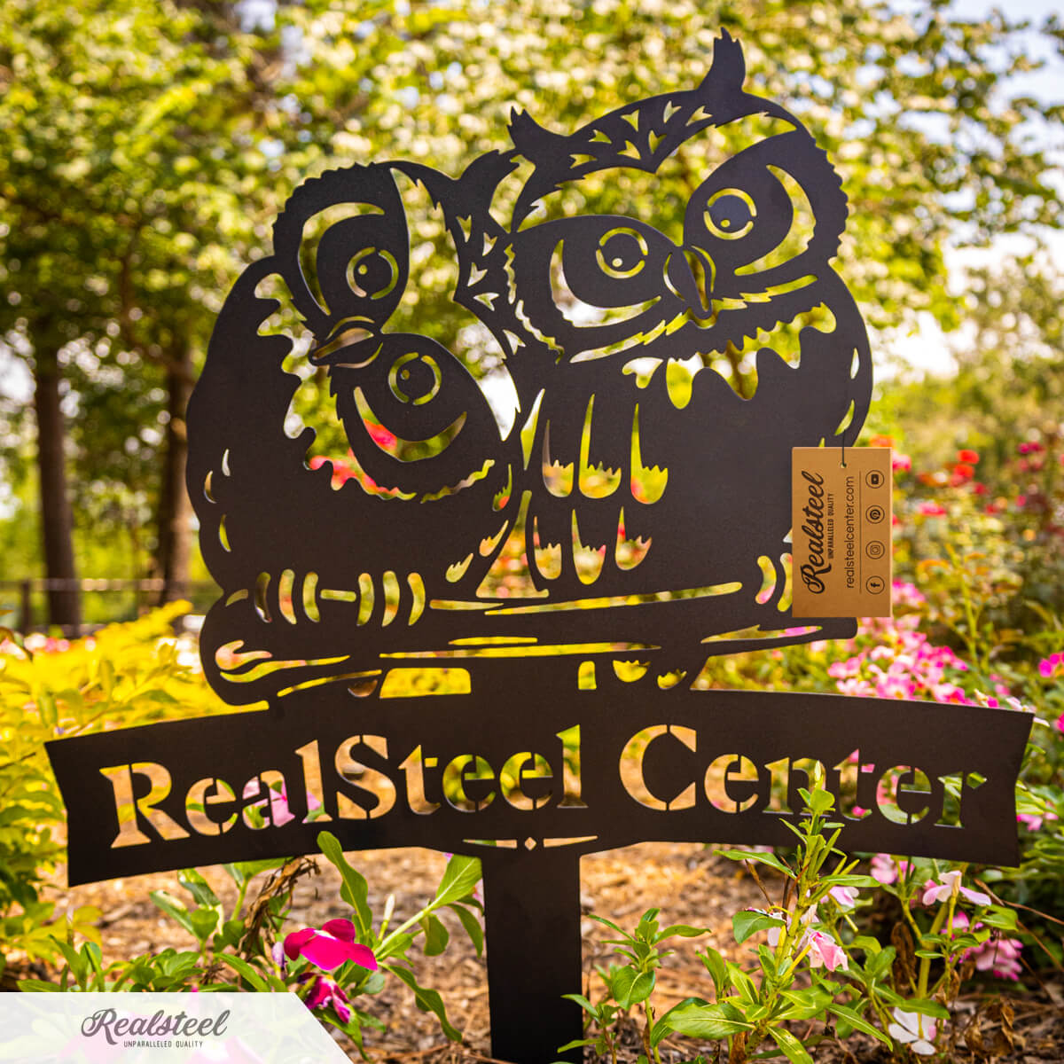 Owl Monogram Yard Sign