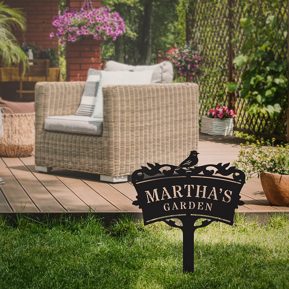 Garden Monogram Yard Sign