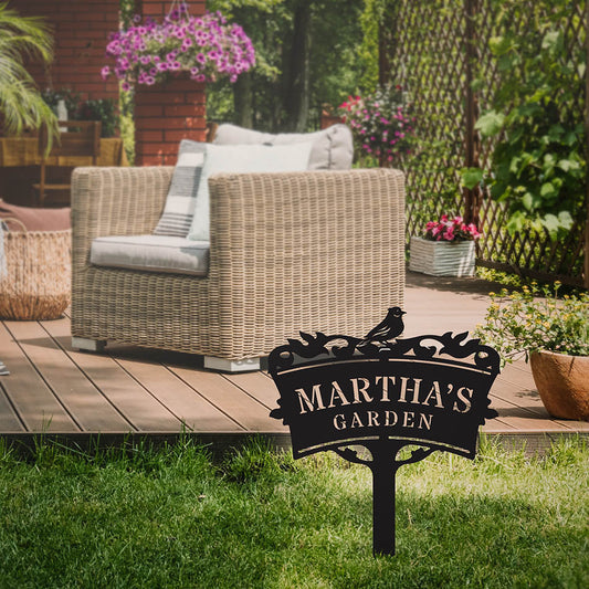 Garden Monogram Yard Sign