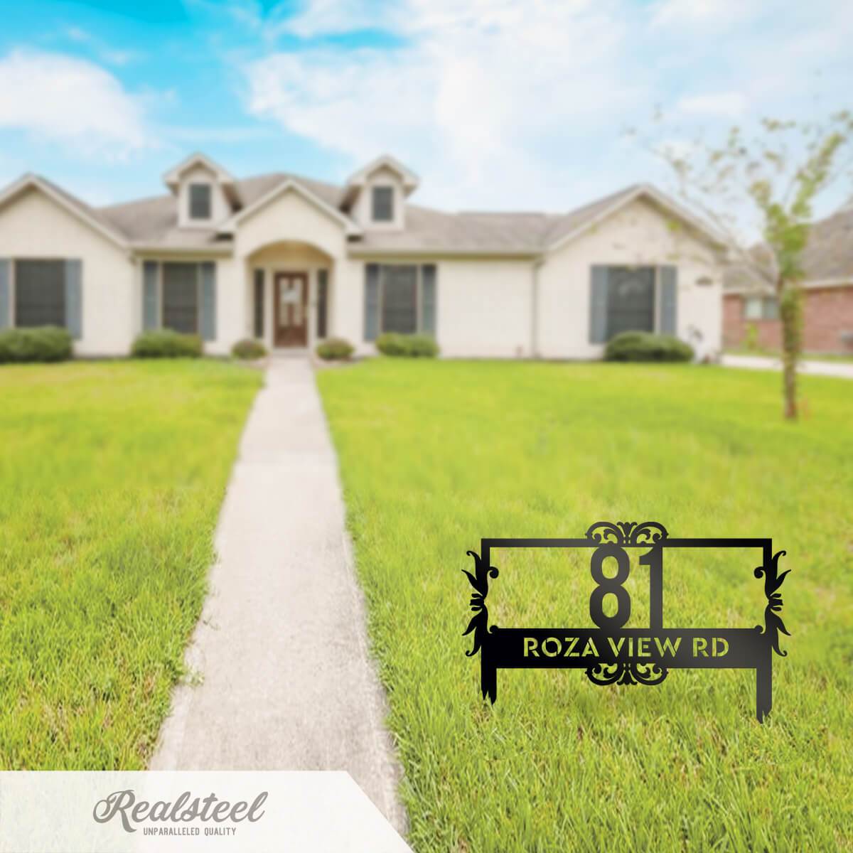 Lawn Address Monogram – Personalized and Practical Address Sign