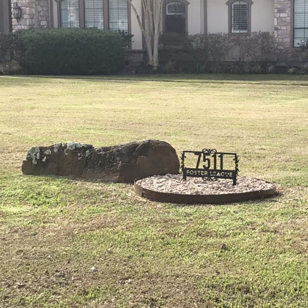 Lawn Address Monogram – Personalized and Practical Address Sign