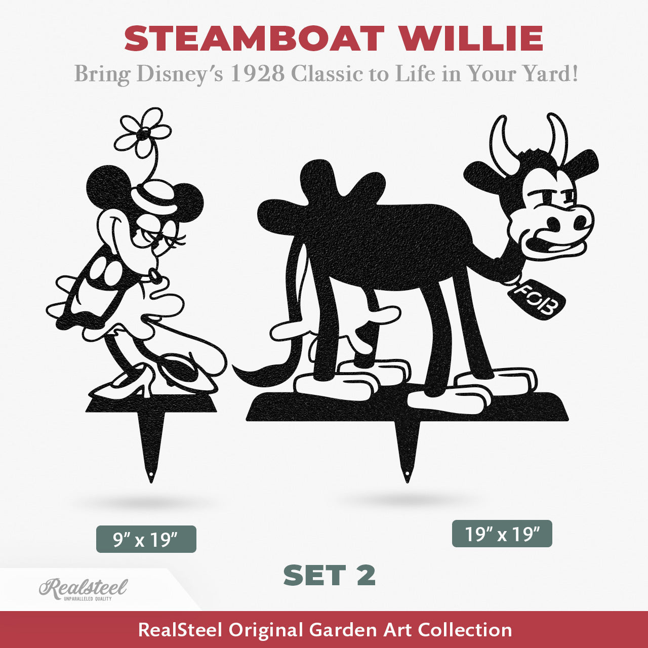 Steamboat Willie - A Tribute to the First Mickey Mouse - Set 2
