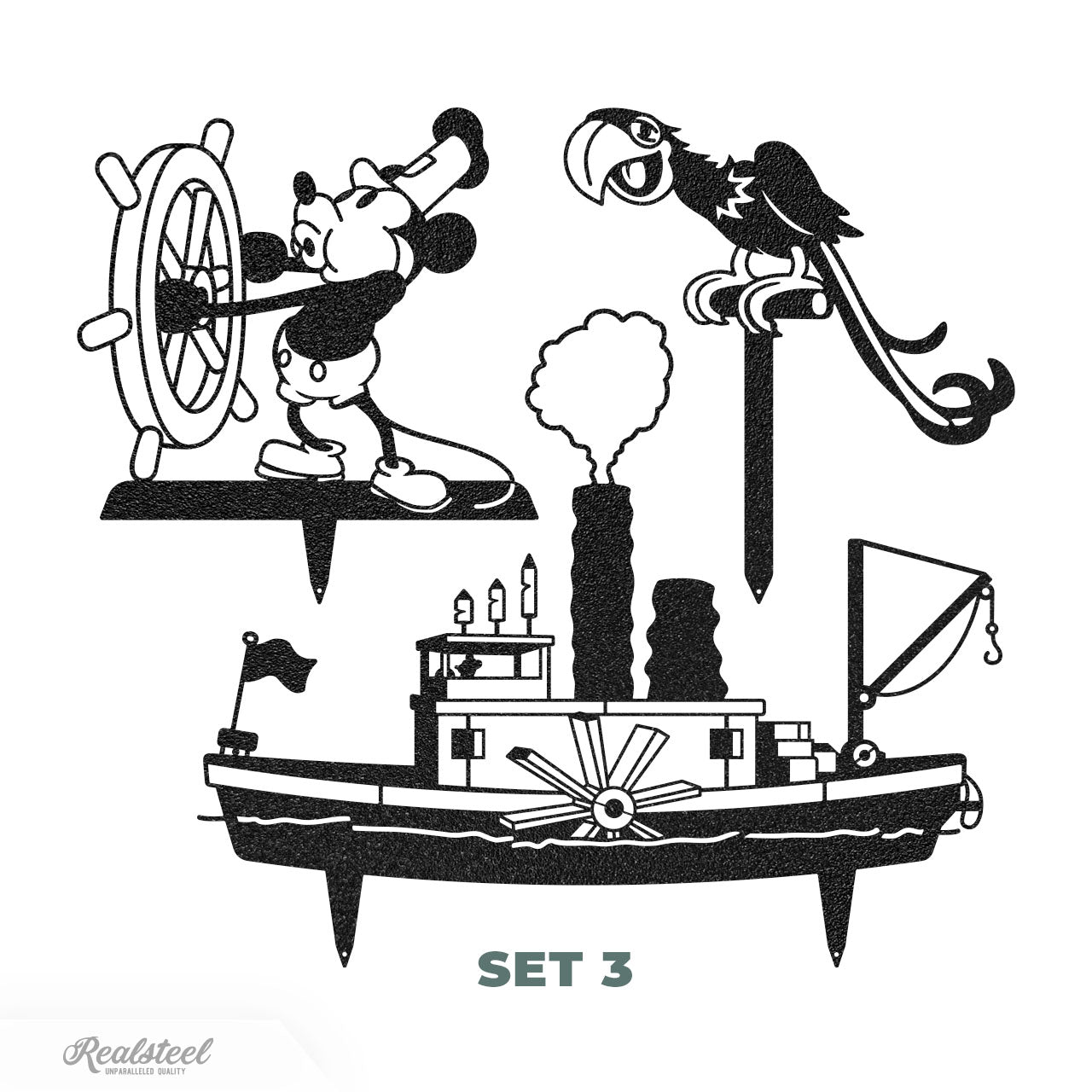 Steamboat Willie - A Tribute to the First Mickey Mouse - Set 3