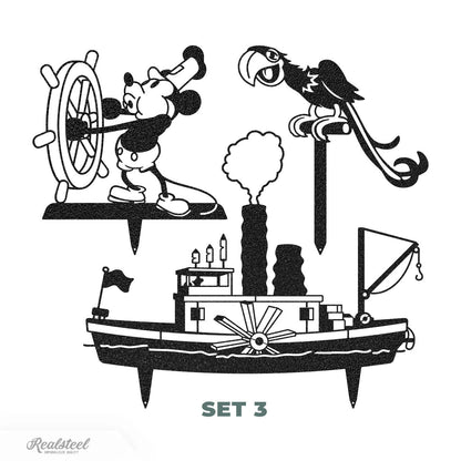 Steamboat Willie - A Tribute to the First Mickey Mouse - Set 3