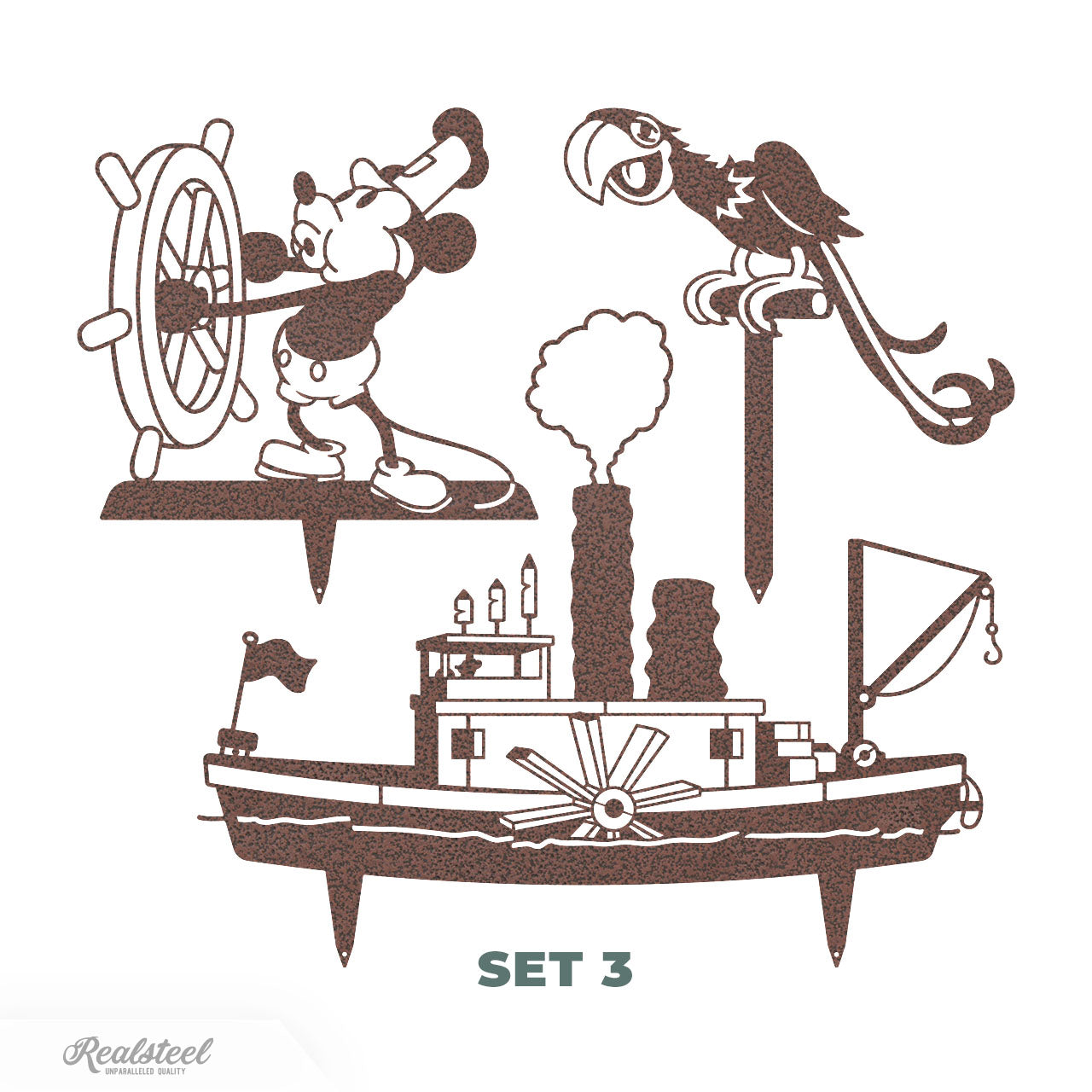 Steamboat Willie - A Tribute to the First Mickey Mouse - Set 3