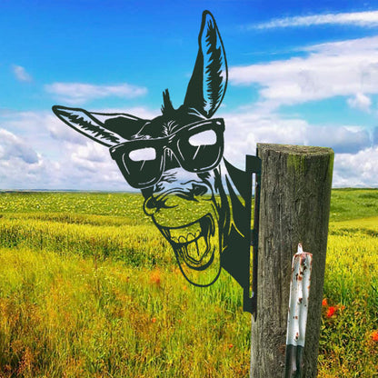 Garden Farm Peep Animals Metal Artwork Decoration