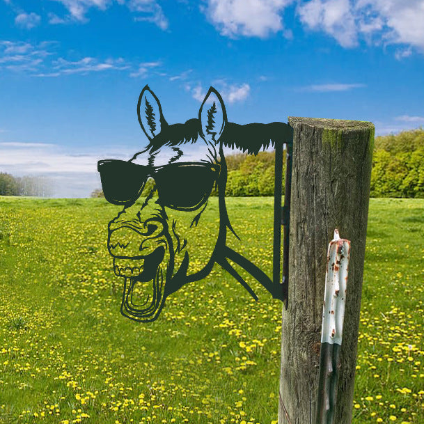 Garden Farm Peep Animals Metal Artwork Decoration