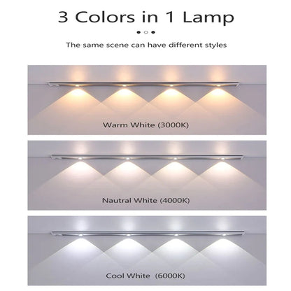 LED Human Body Sensor Light Rechargeable Cabinet Light Bar