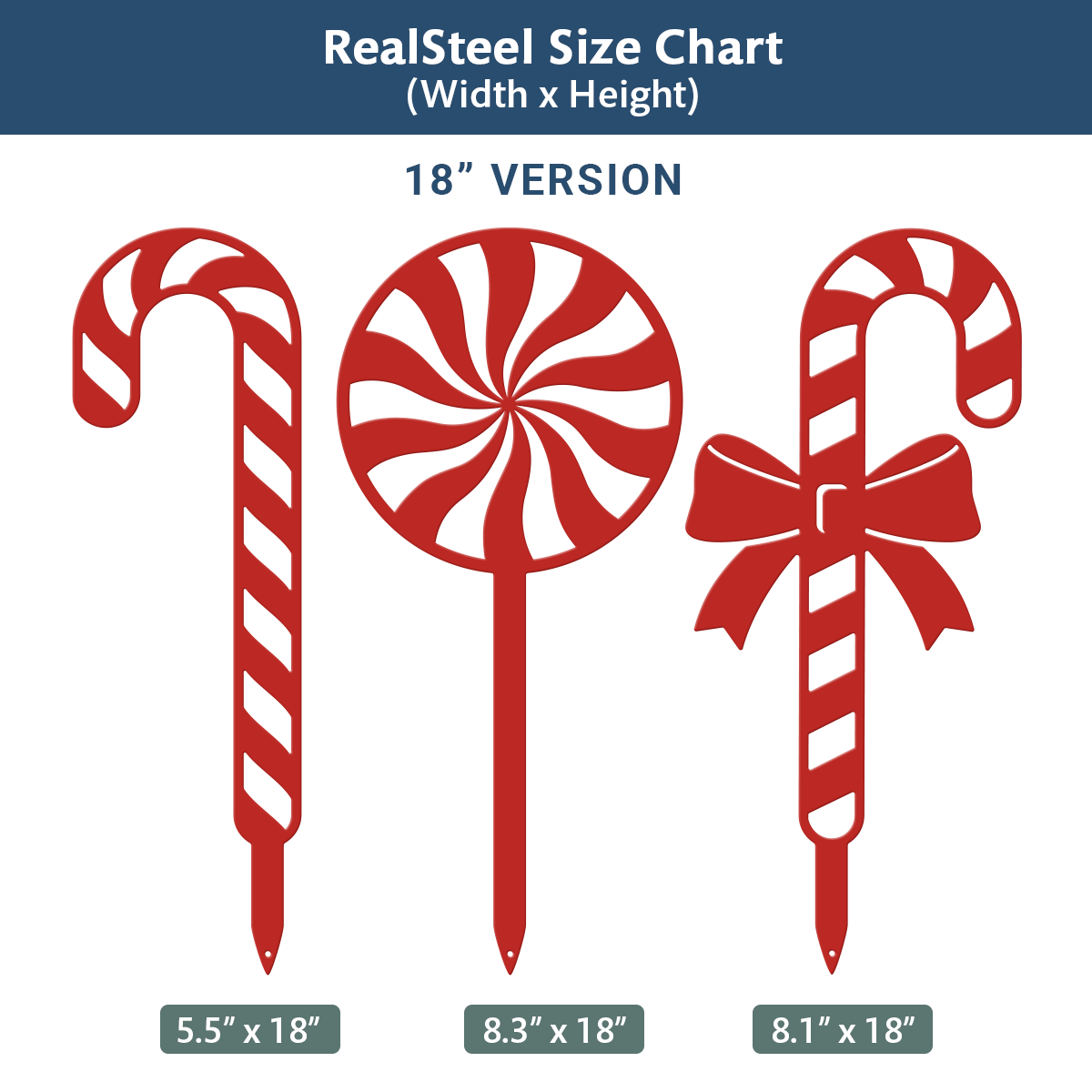Christmas Candy Cane Stakes