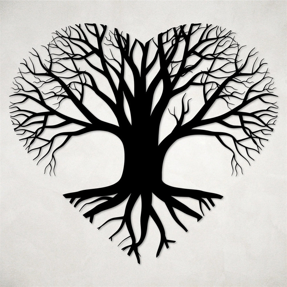 Tree Of Life Heart Metal Wall Art