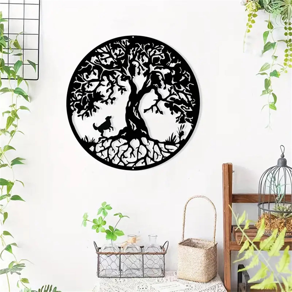 Tree of Life Silhouette Metal Wall Sign