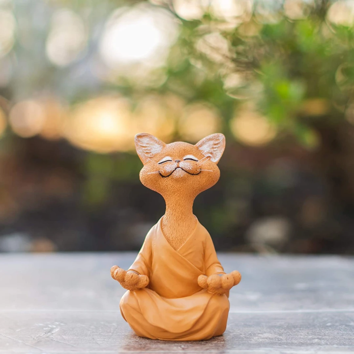 Happy Buddha Cat Home Decor