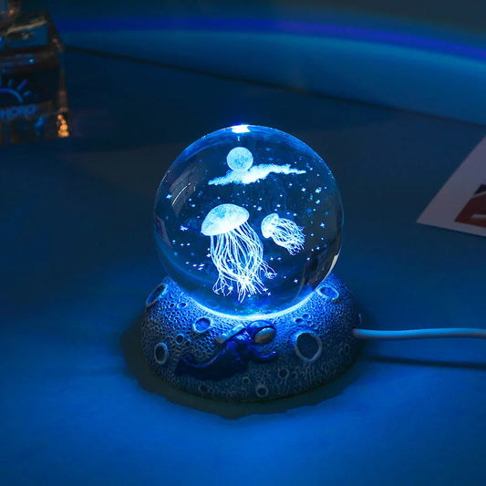 Ocean Animal Crystal Ball LED Night Lights
