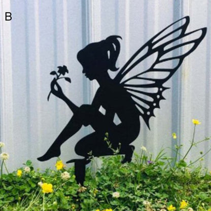 Garden Fairy Elf Decorative Ornament Metal Iron Crafts