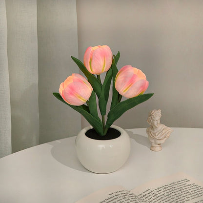 2023 New LED Tulip Home Night Light Decoration Atmosphere Lamp