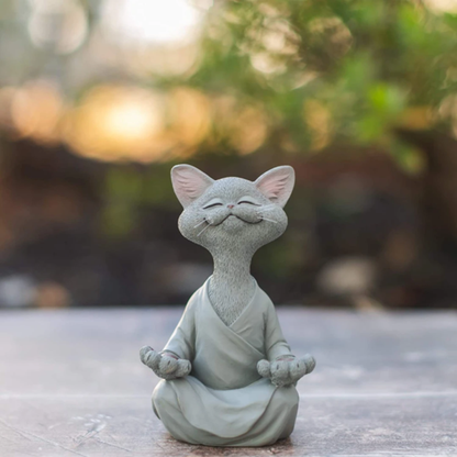 Happy Buddha Cat Home Decor