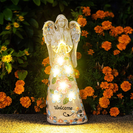 Solar Garden Angel Figurine