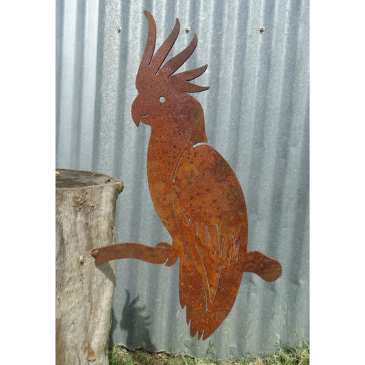 Cockatoo Metal Bird Tree Spike