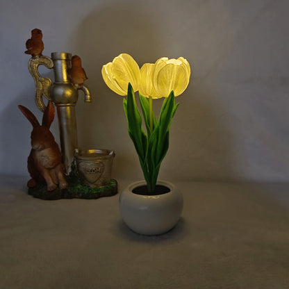 2023 New LED Tulip Home Night Light Decoration Atmosphere Lamp