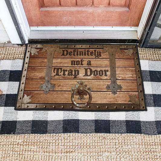 "Definitely Not a Trapdoor" Doormat