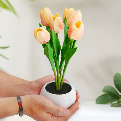 2023 New LED Tulip Home Night Light Decoration Atmosphere Lamp