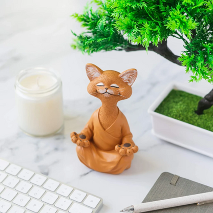 Happy Buddha Cat Home Decor