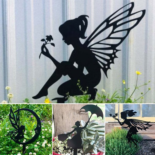 Garden Fairy Elf Decorative Ornament Metal Iron Crafts