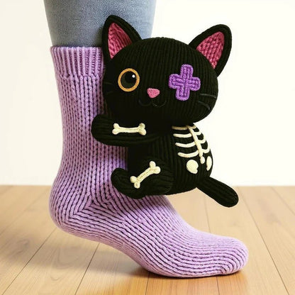 Festive Christmas Socks - 3D Knit Animal Socks