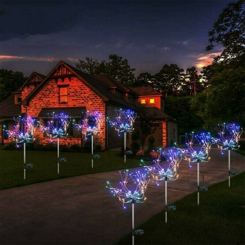 Solar Garden Firework Light Lawn Light