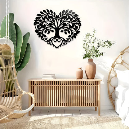 Heart-shaped Tree Of Life Metal Wall Art