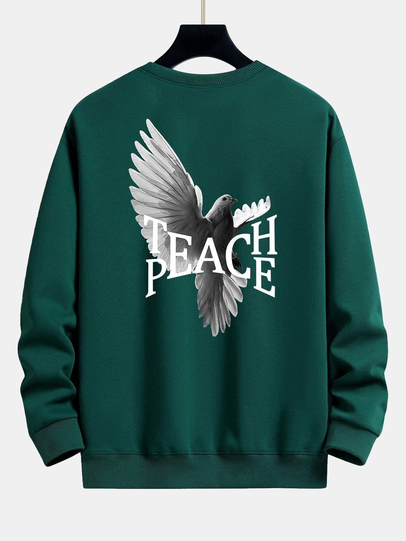 Relaxed Fit Sweatshirt mit Peace Dove-Print auf der Rückseite