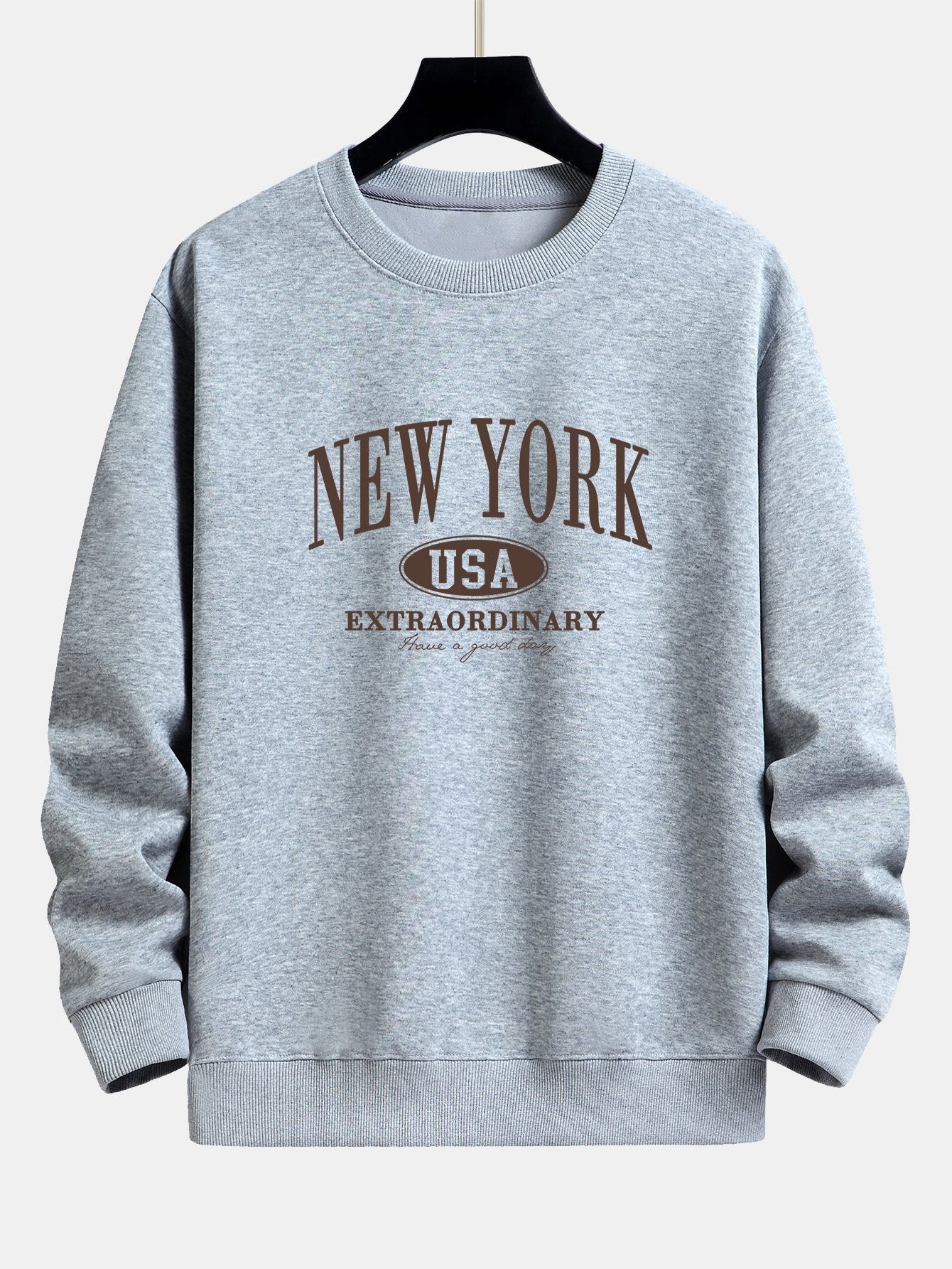 Relaxed Fit Sweatshirt mit New York-Print
