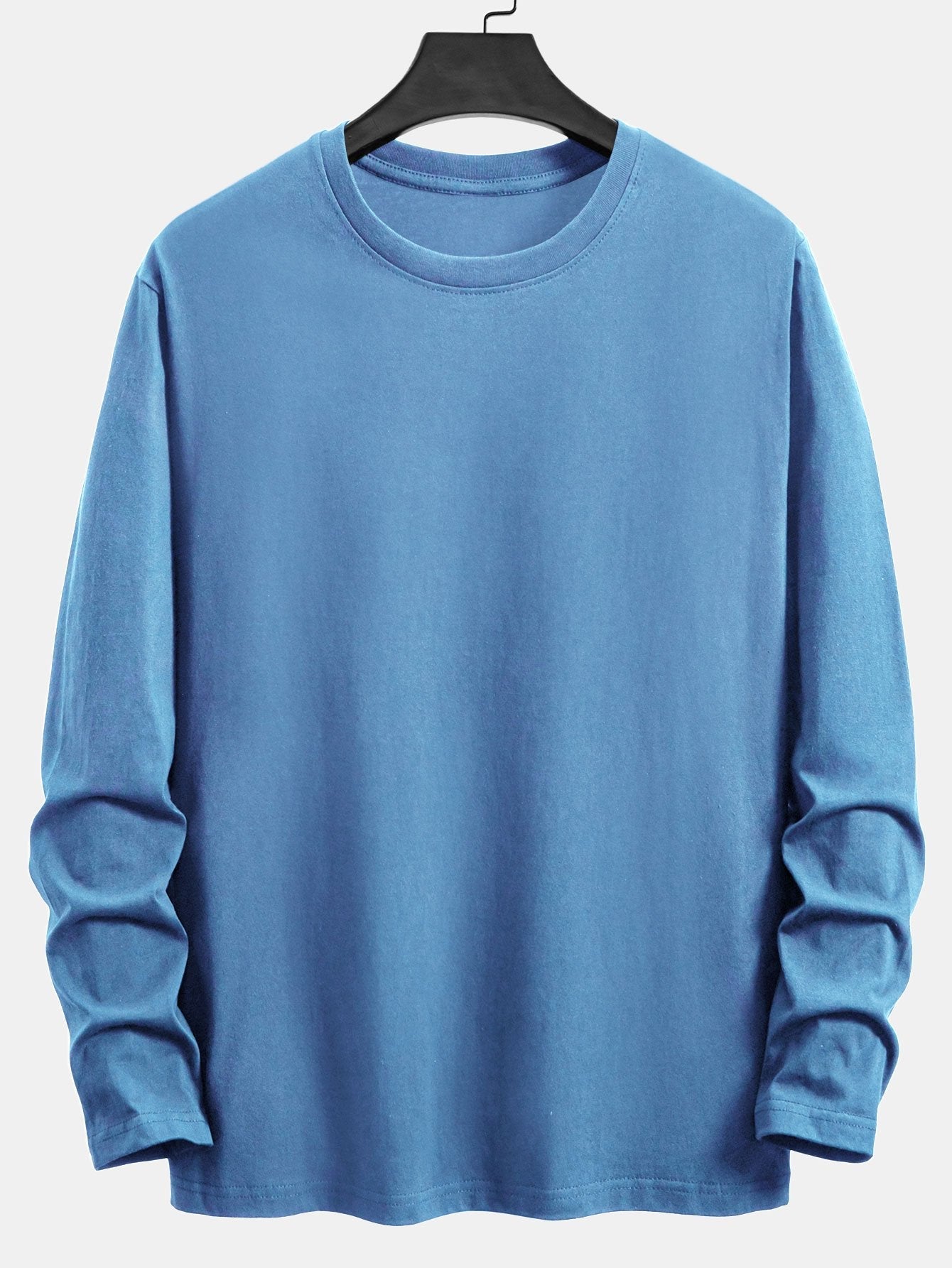 Basic Langarm-T-Shirt aus Baumwolle