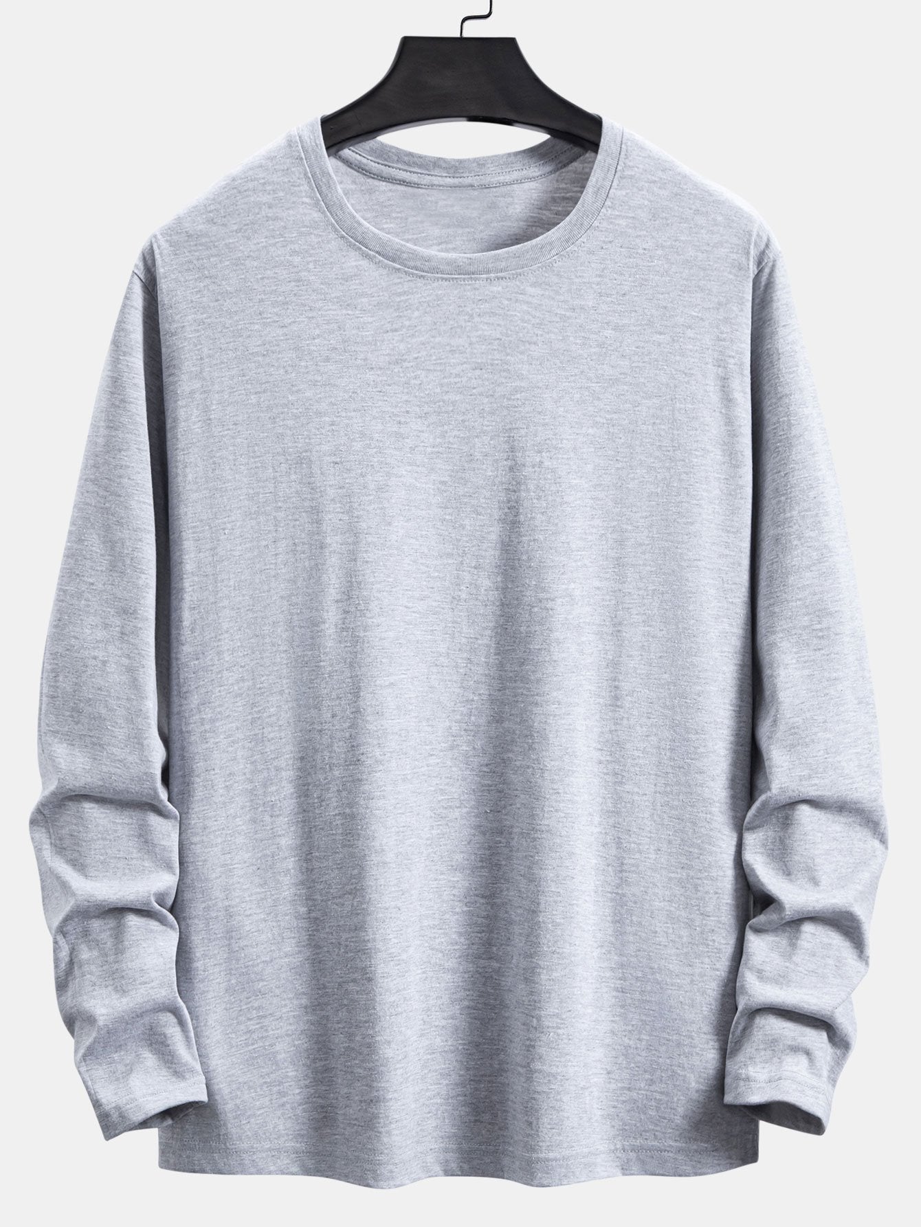 Basic Langarm-T-Shirt aus Baumwolle