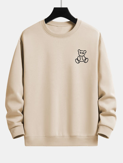 Relaxed Fit Sweatshirt mit Bären-Urlaubs-Print