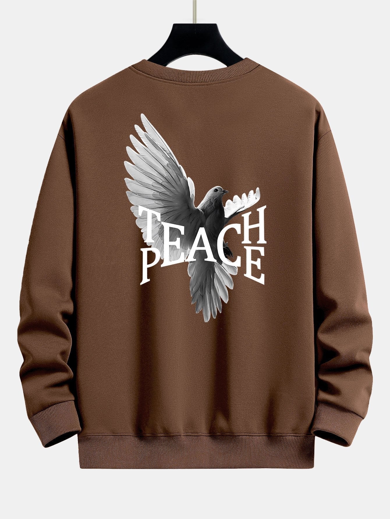 Relaxed Fit Sweatshirt mit Peace Dove-Print auf der Rückseite