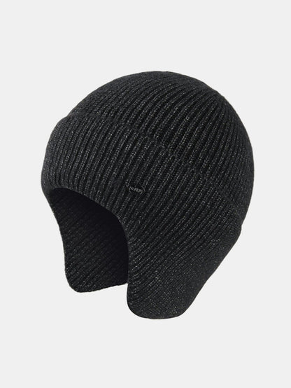 Warm Ear Covers Knit Beanie Hat