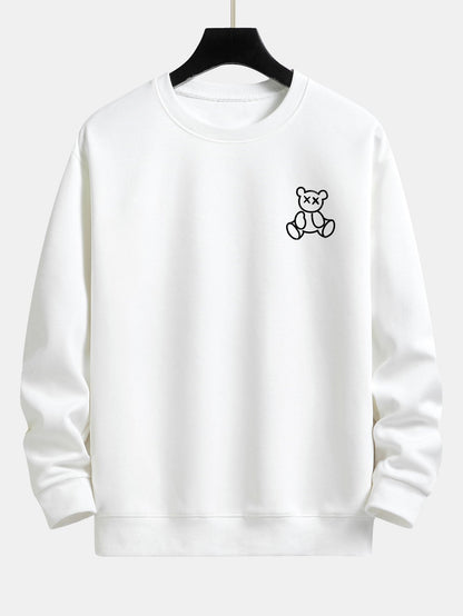 Relaxed Fit Sweatshirt mit Bären-Urlaubs-Print
