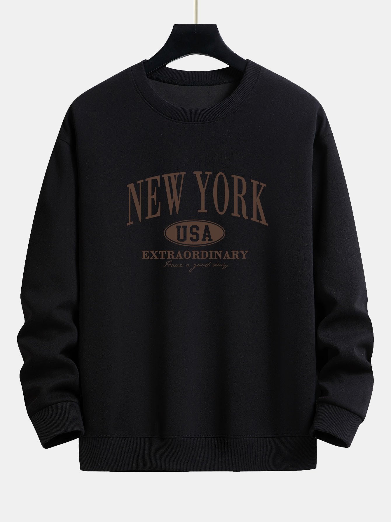 Relaxed Fit Sweatshirt mit New York-Print