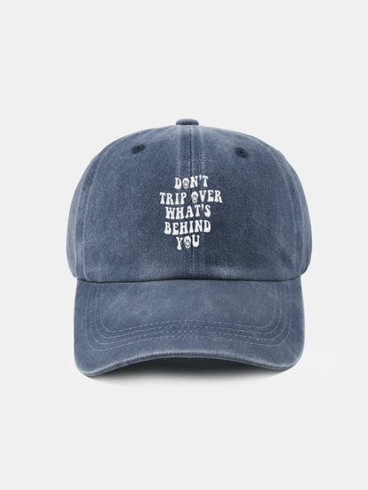Personalized Slogan Classic Retro Washed Cotton Baseball Cap