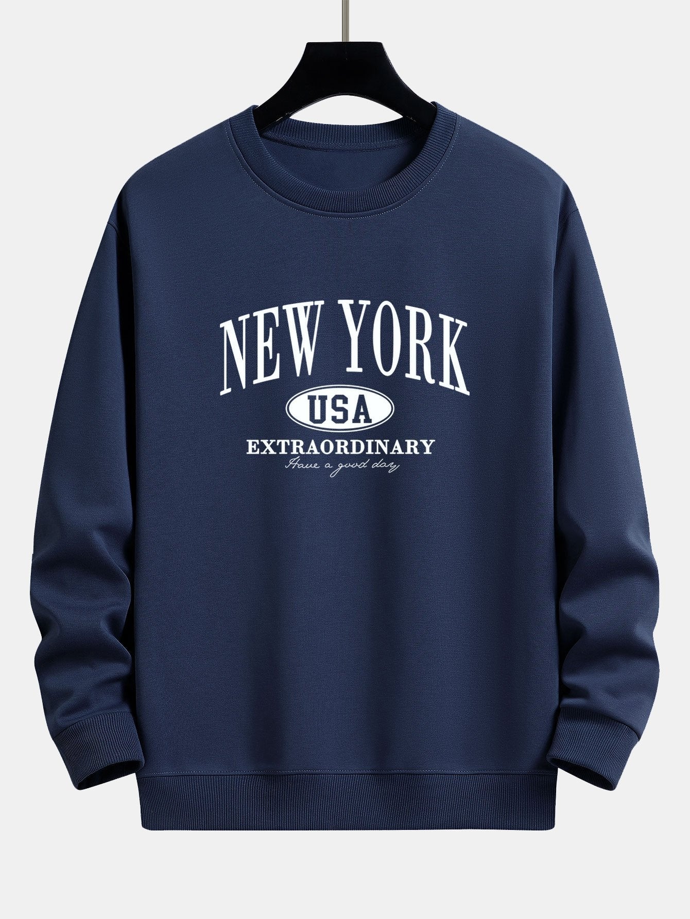 Relaxed Fit Sweatshirt mit New York-Print