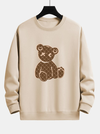 Bear Print Relax Fit Sweatshirt