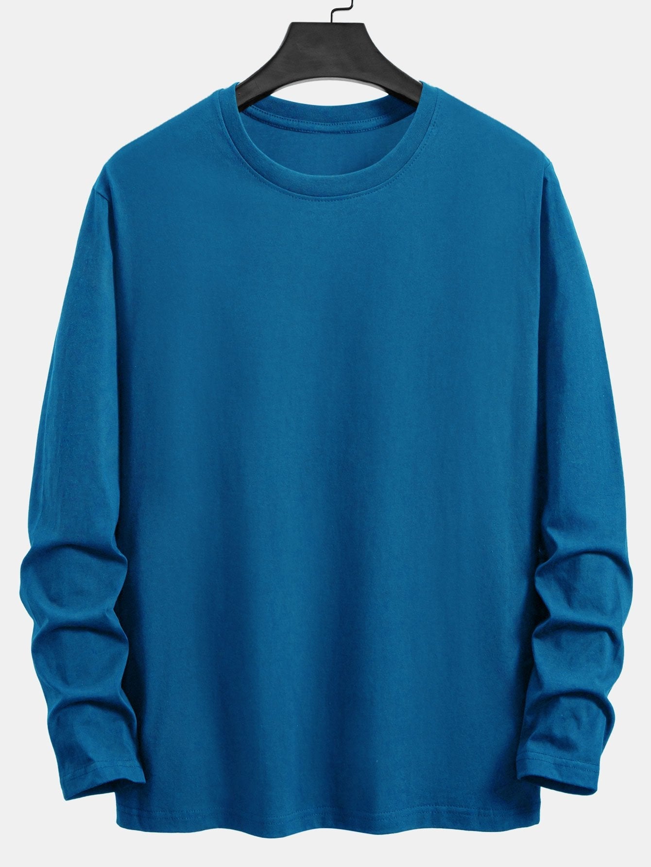Basic Langarm-T-Shirt aus Baumwolle