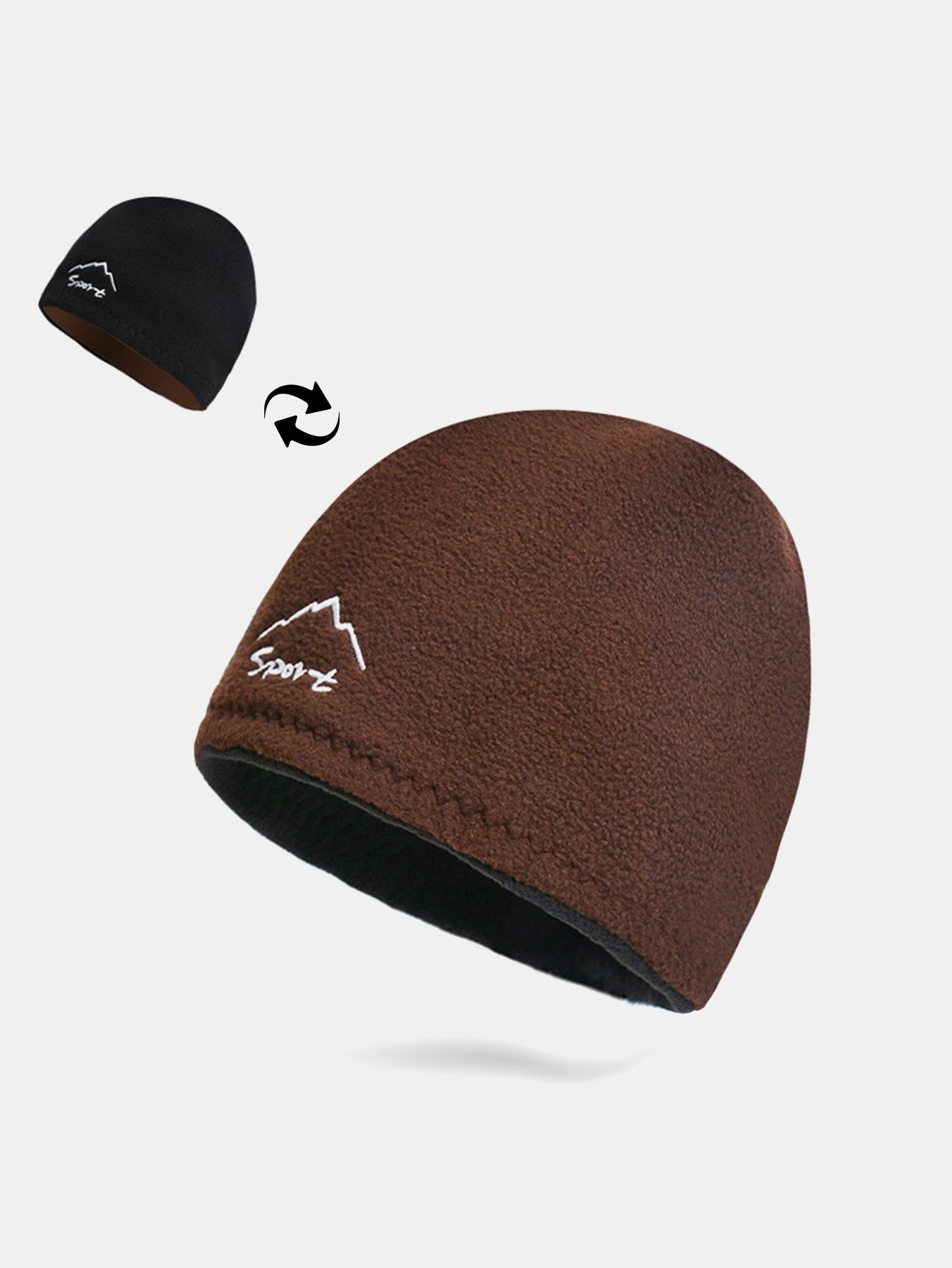 Reversible Ski Warm Knit Beanie Hat