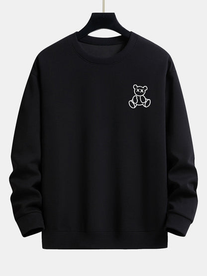 Relaxed Fit Sweatshirt mit Bären-Urlaubs-Print